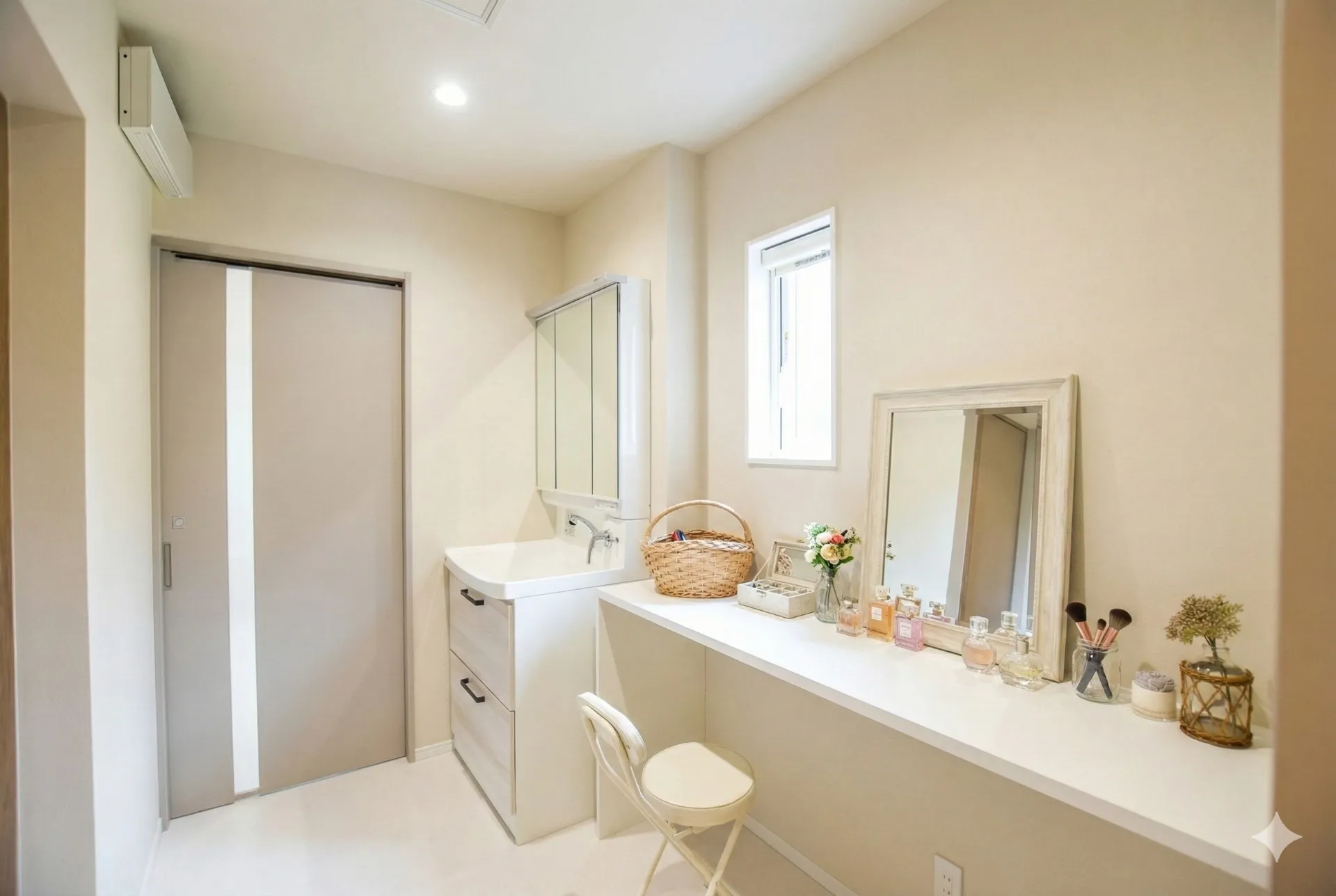 ホテルライクなパウダールーム