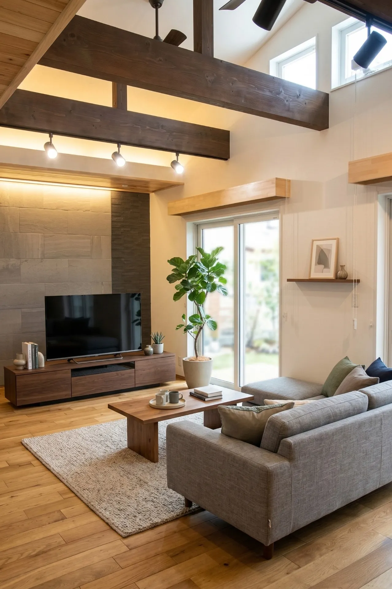 木のぬくもりを感じるリビング