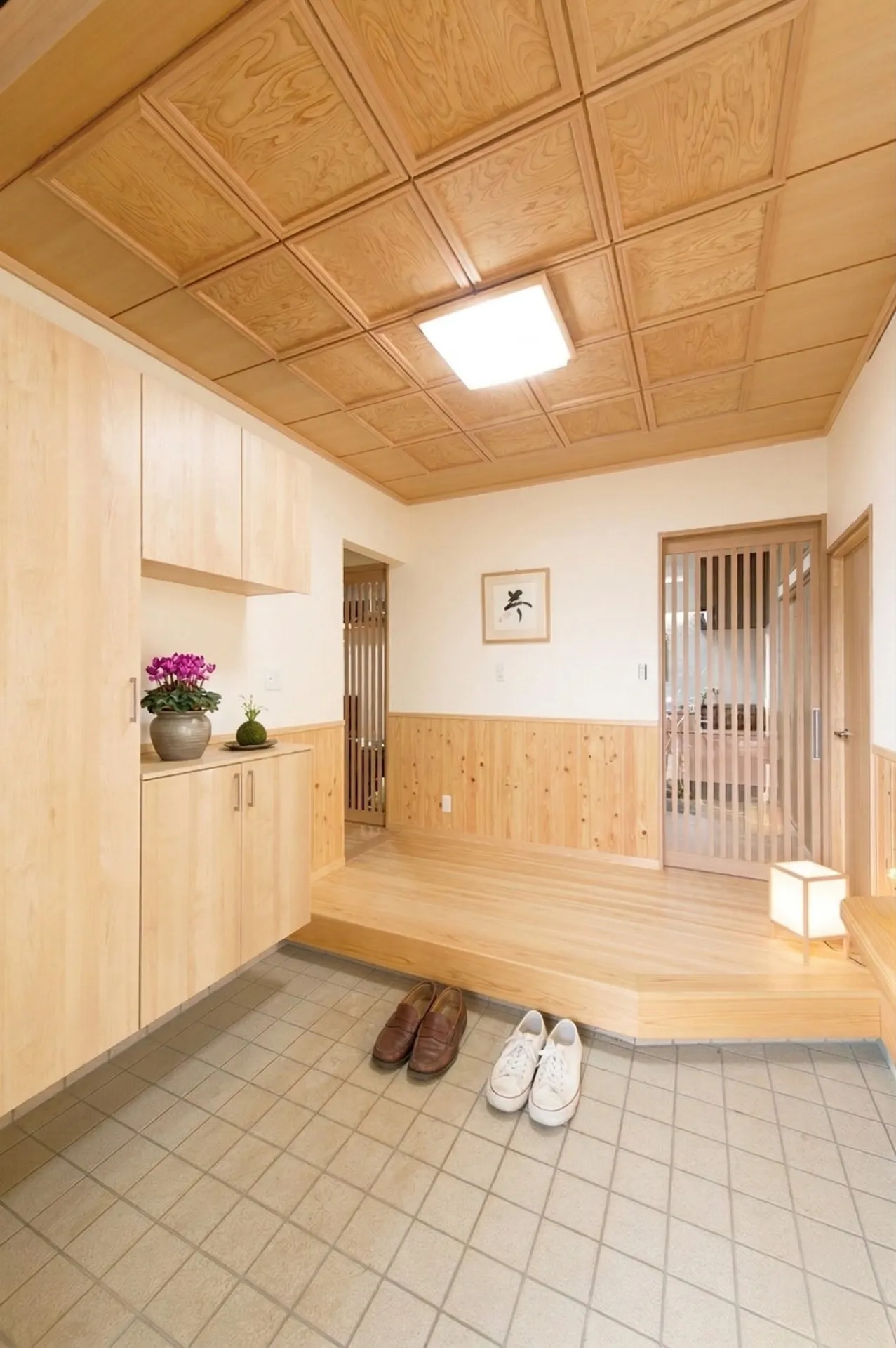 和の趣が迎える上質な玄関